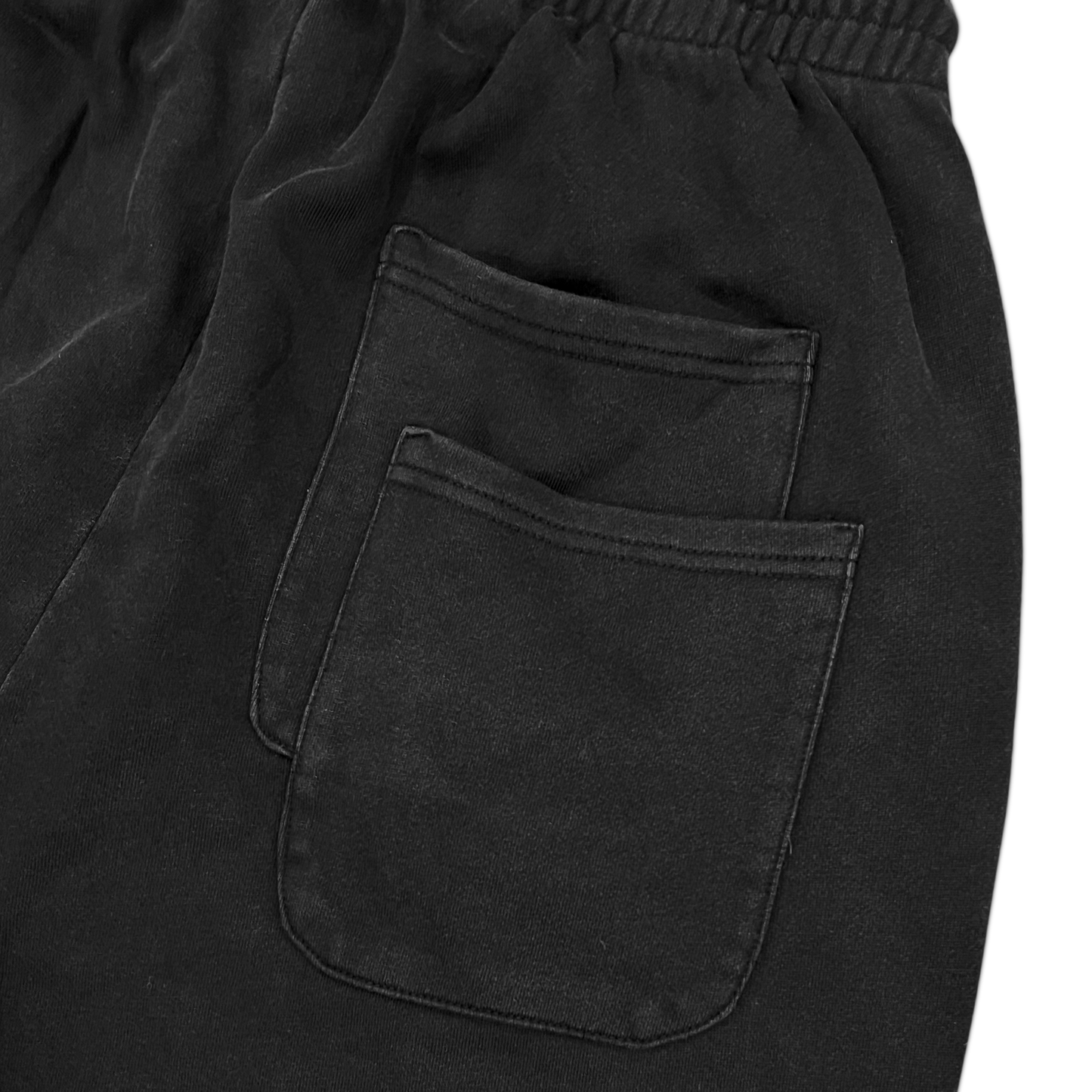 "ruined" shorts - black