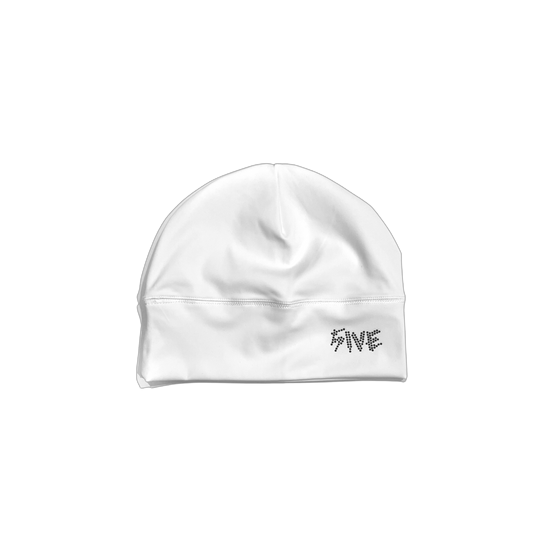 "crystal" skull cap - white