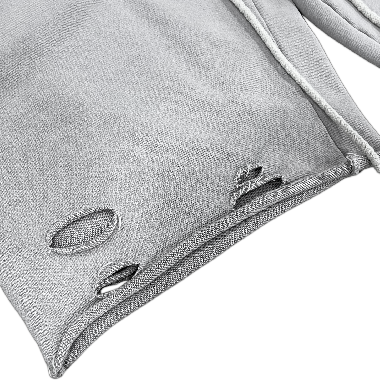 "ruined" shorts - grey