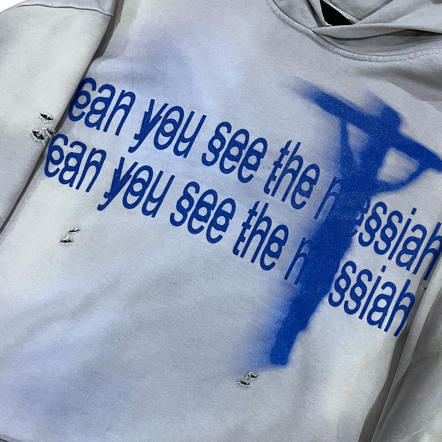 "messiah" hoodie - grey