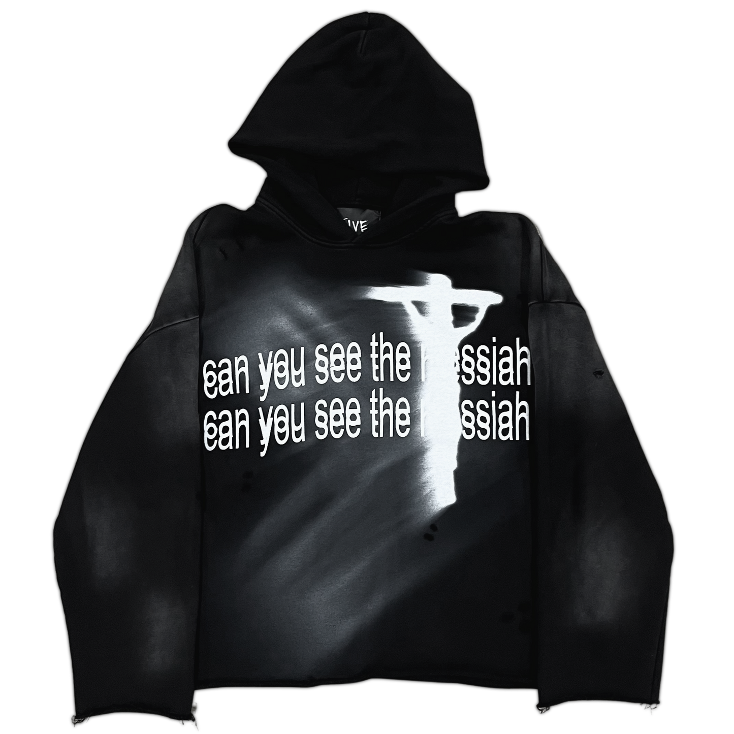 "messiah" hoodie - black
