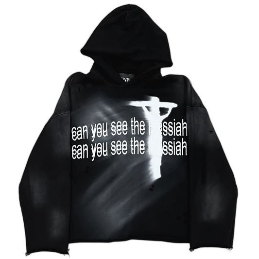 "messiah" hoodie - black
