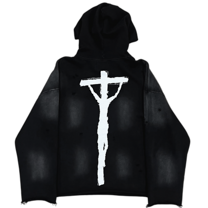 "messiah" hoodie - black