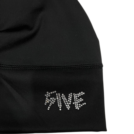 "crystal" skull cap - onyx