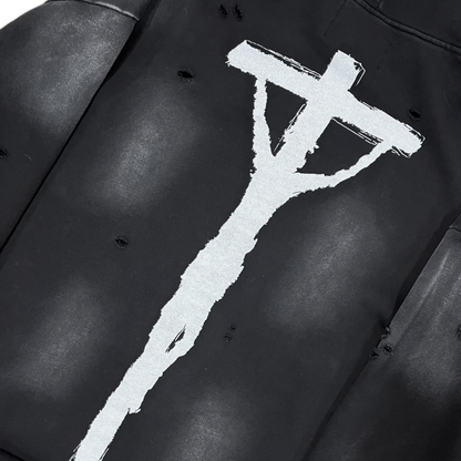 "messiah" hoodie - black