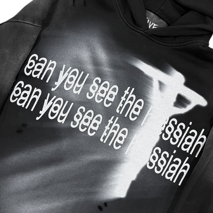 "messiah" hoodie - black
